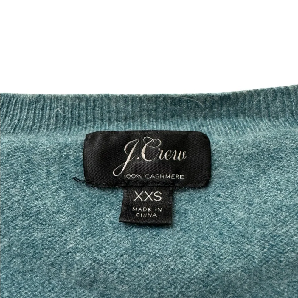 J. Crew Women's Blue Crew Neck Sweater Cashmere